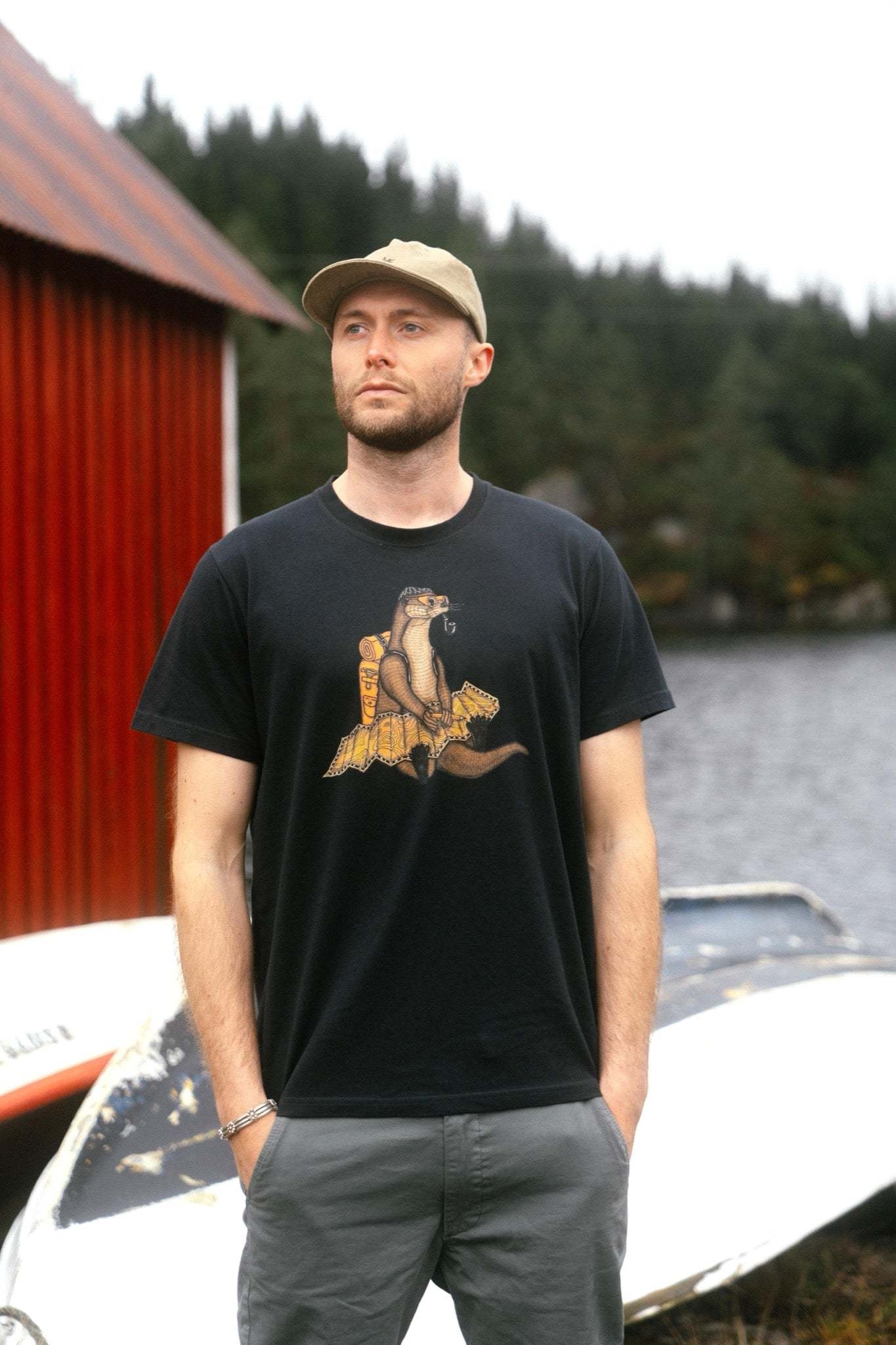 Lakor Lakor, The Otter Way T-Shirt, moonless night, XL