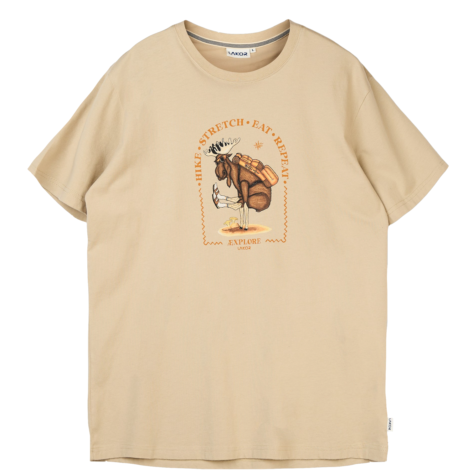Lakor Lakor, Hike Stretch T-Shirt, white pepper, XL