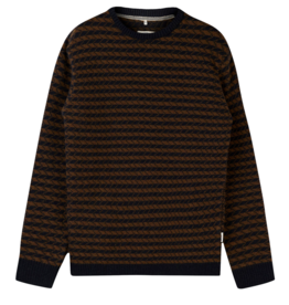 Lakor Lakor, Faroese Fisher Knit, navy/brown, M