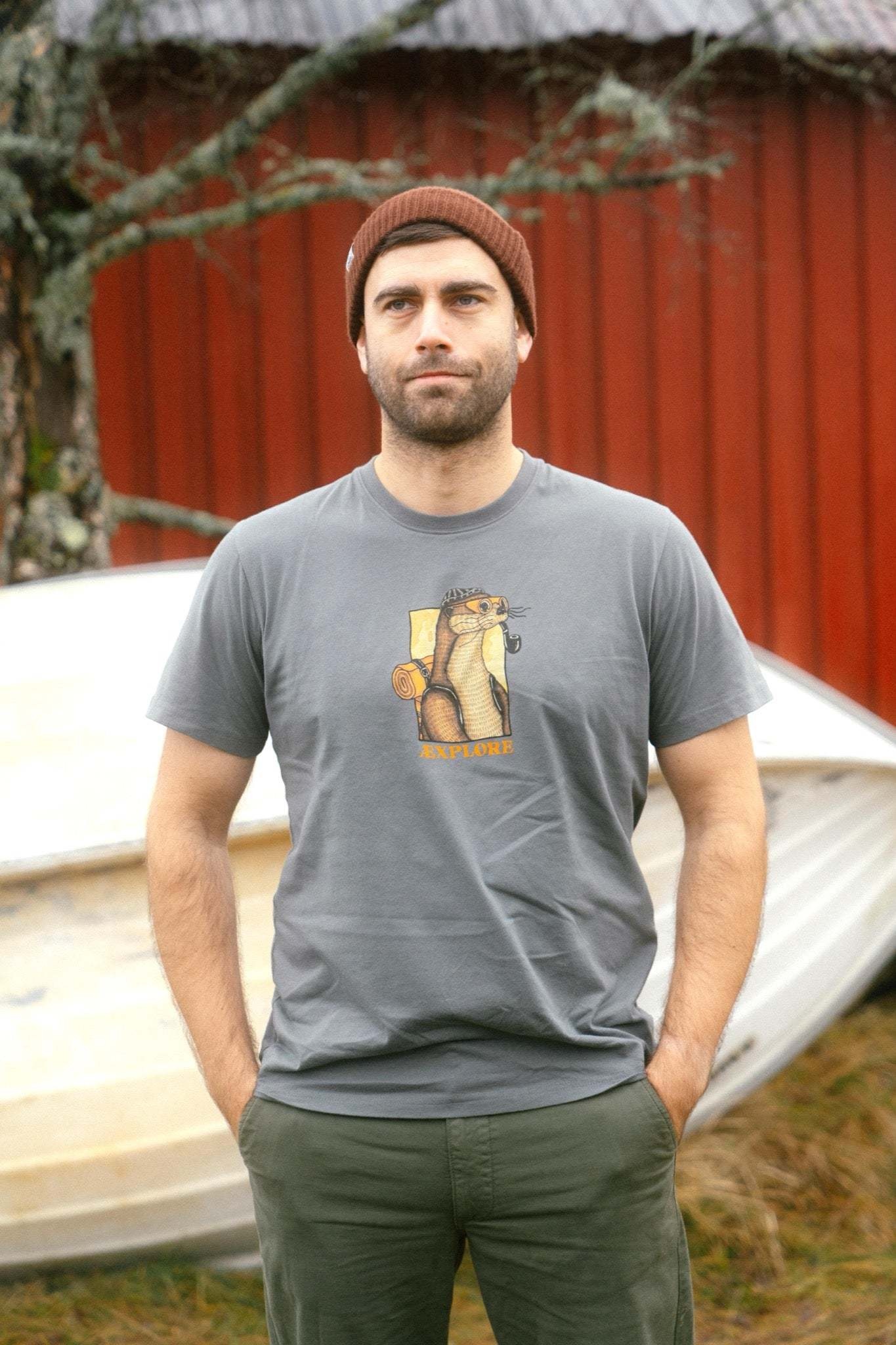 Lakor Lakor, Otter Æxplorer T-shirt, urban chic, M