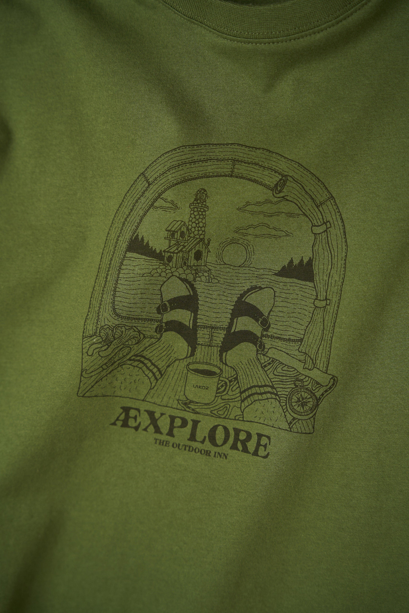 Lakor Lakor, Looking Out T-Shirt, riffle green, S