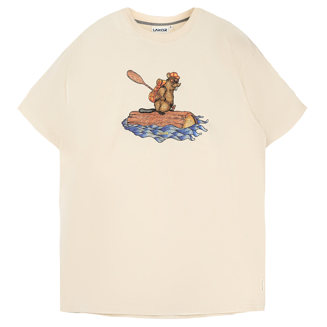 Lakor Lakor, Beaver Rafting T-Shirt, rainy day, S