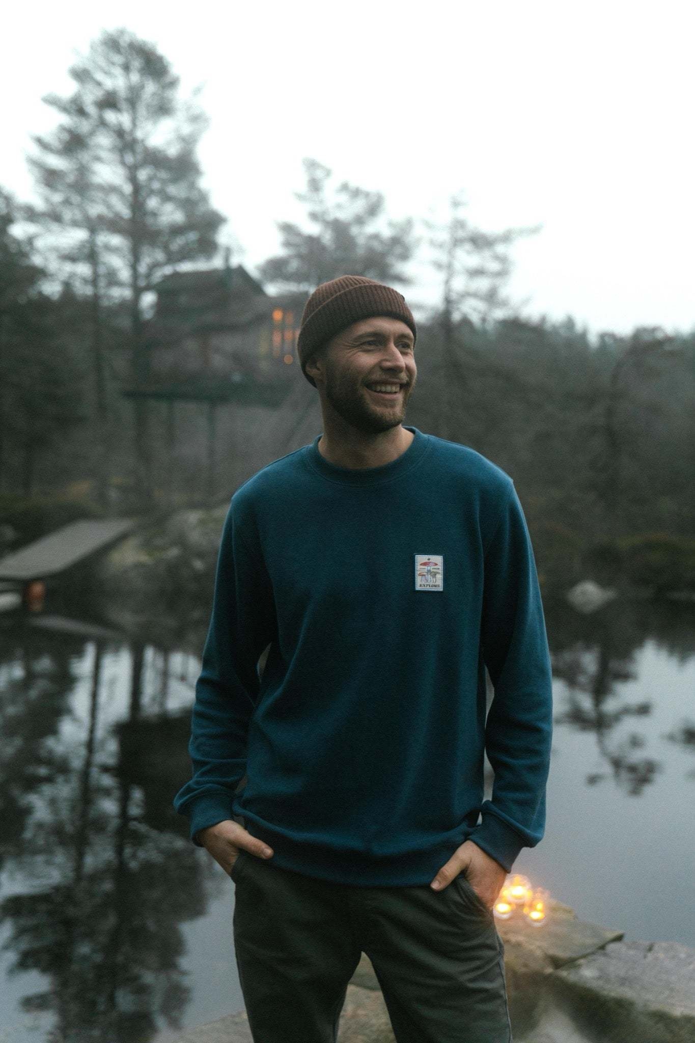 Lakor Lakor, Mushroom Trio Crewneck, insignia blue, M