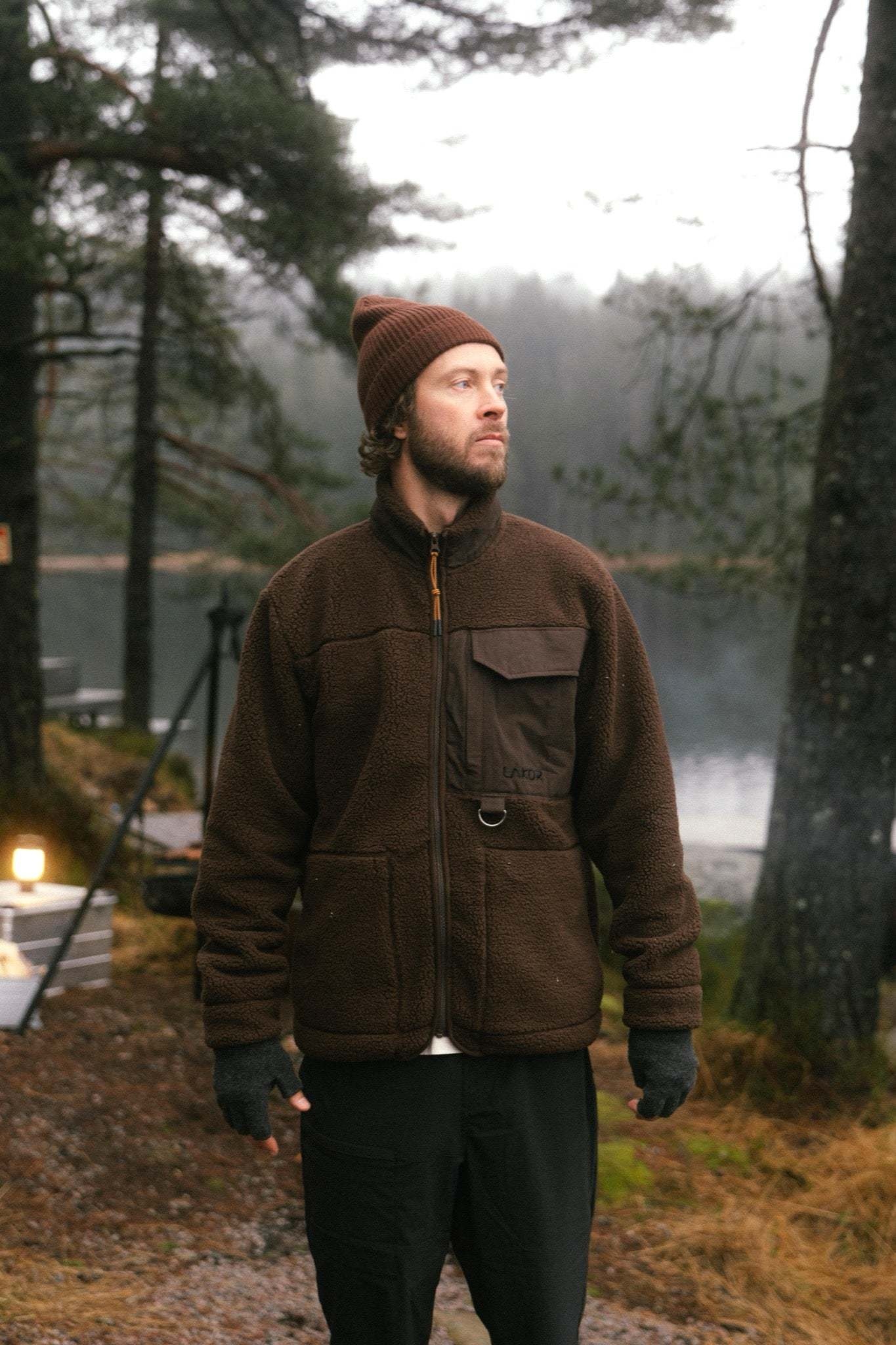 Lakor Lakor, Bear Sherpa Jacket, coffee bean, S