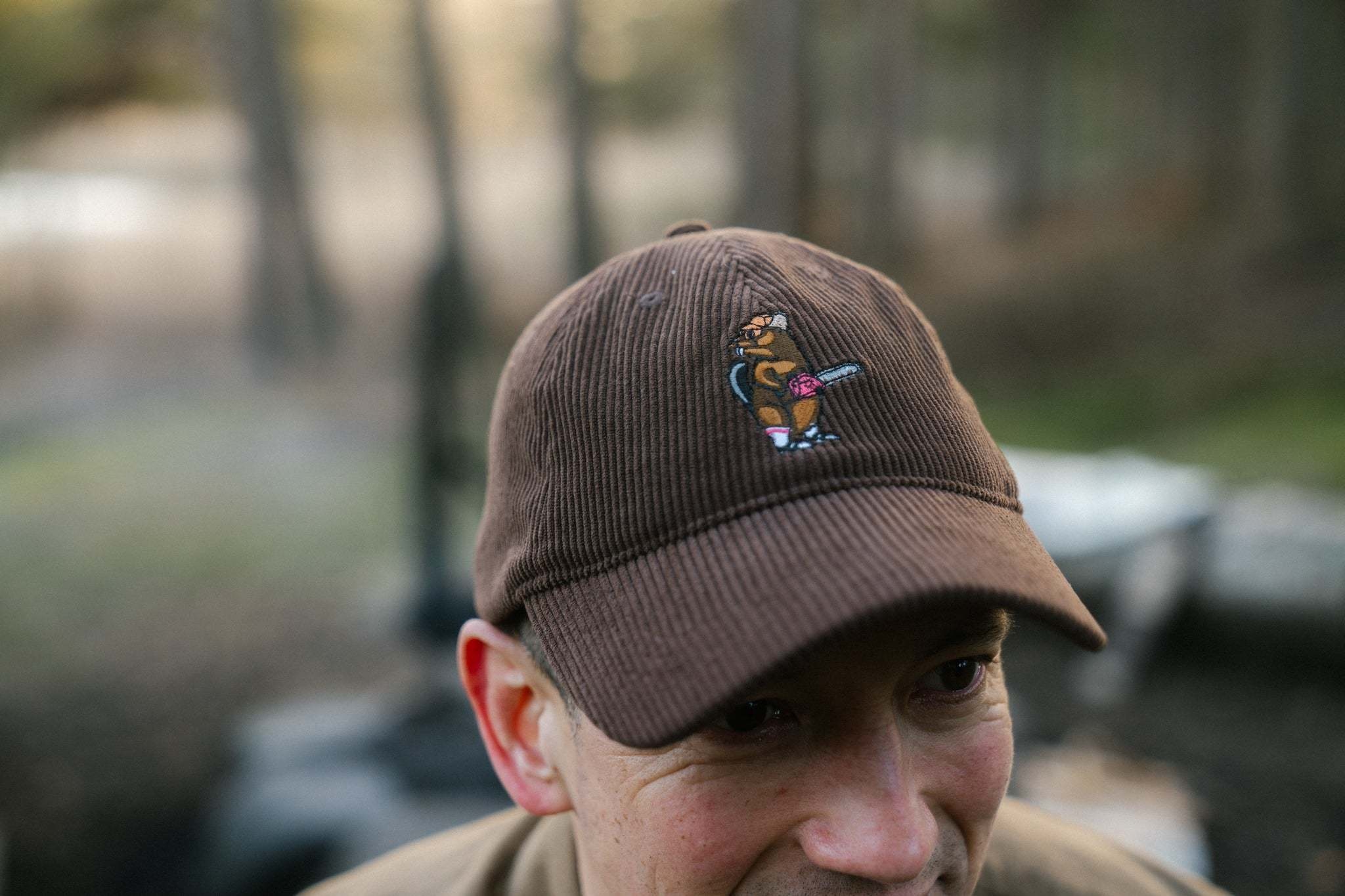 Lakor Lakor, Beaver Timber Courd Cap, chocolate brown