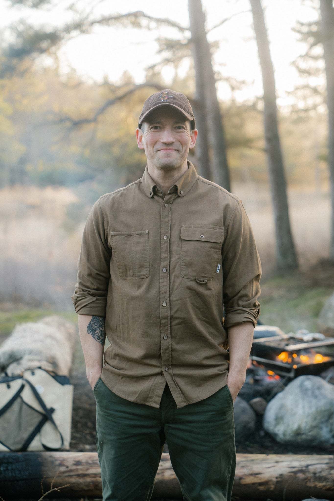 Lakor Lakor, Beaver Timber Courd Cap, chocolate brown
