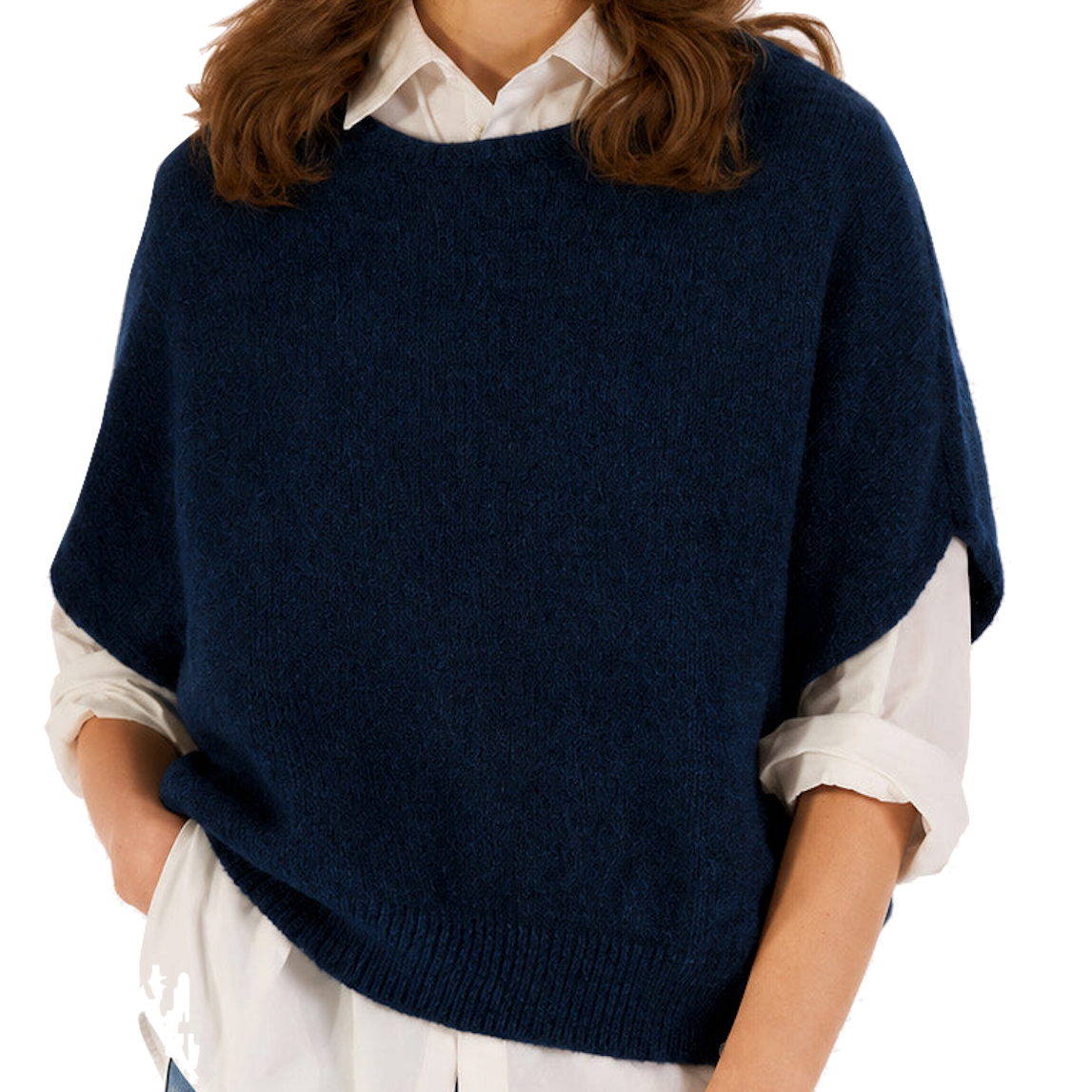 Les Racines du Ciel Les Racines du Ciel, Aube Sleeveless Sweater, blue, S