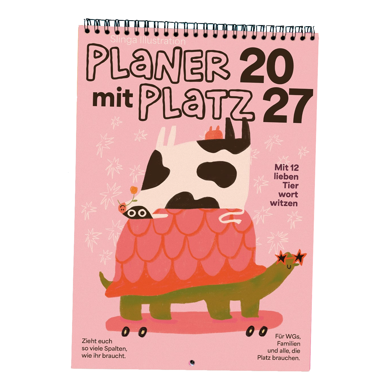 Slinga Slinga, Kalender, Planer mit Platz 2027