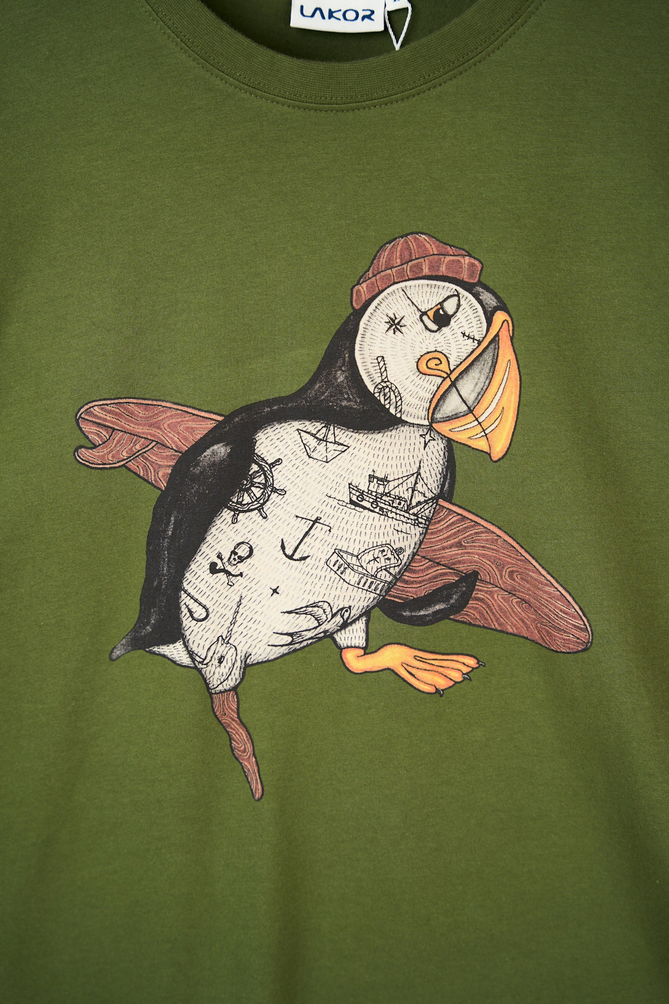 Lakor Lakor, Sea Parrot Surf T-Shirt, riffle green, S