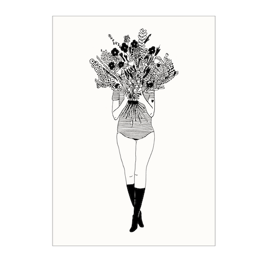 helen b helen b, Poster, flower girl