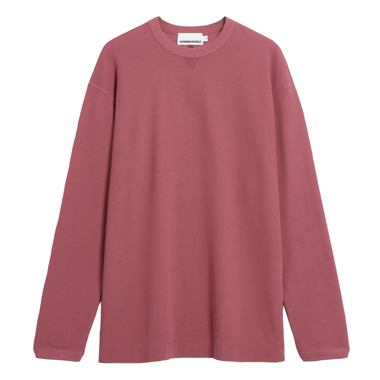 Armedangels Armedangels, Maarkos Waffle LS, velvet ember, M