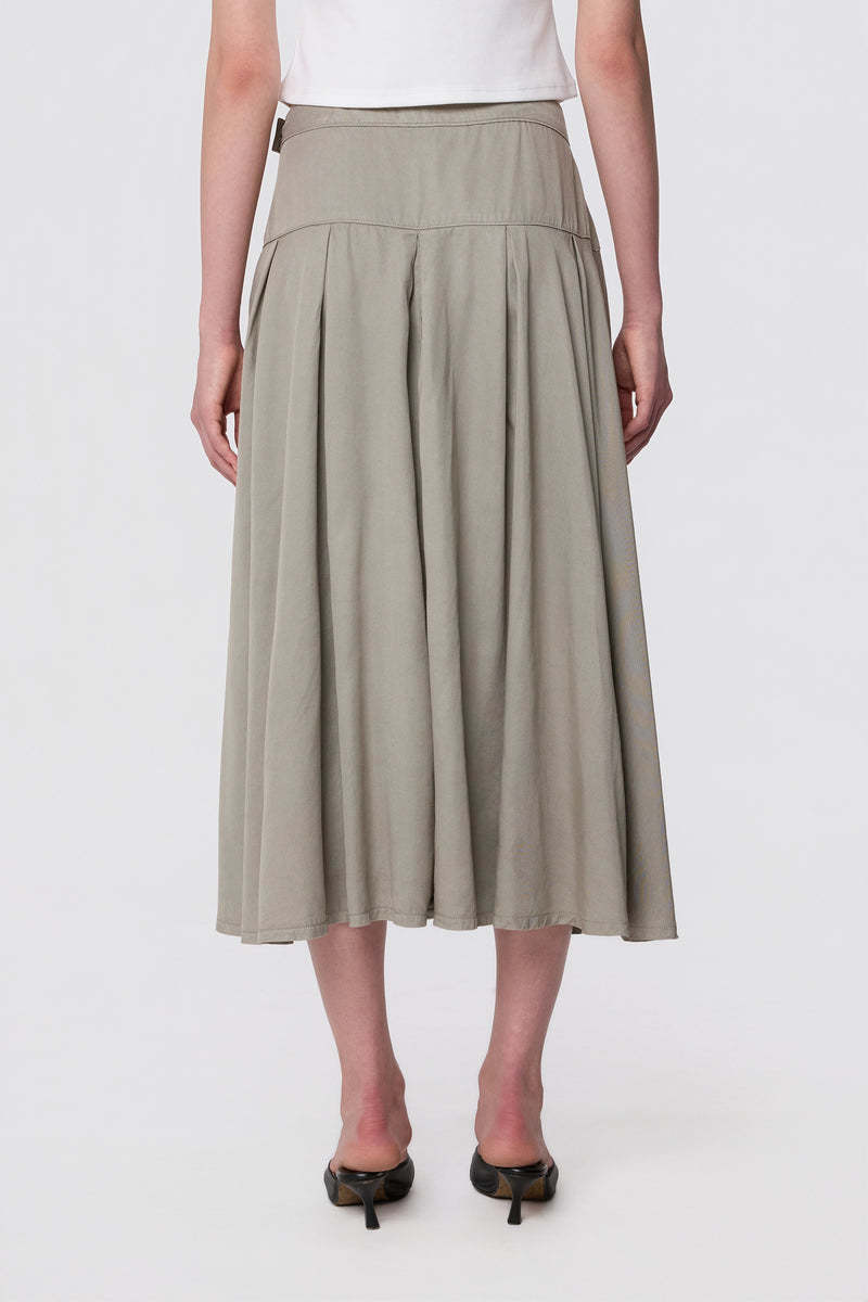 Dawn Dawn, Breeze Skirt, rock olive, M