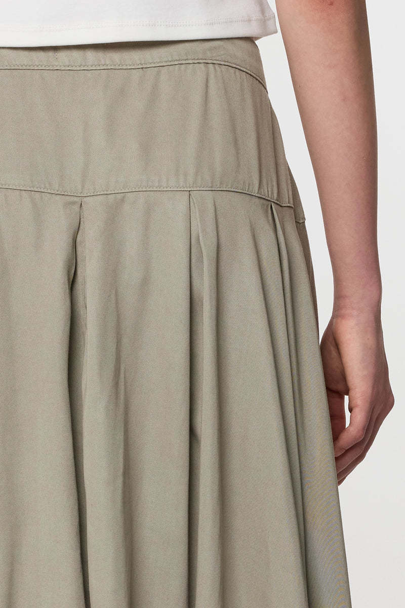 Dawn Dawn, Breeze Skirt, rock olive, M