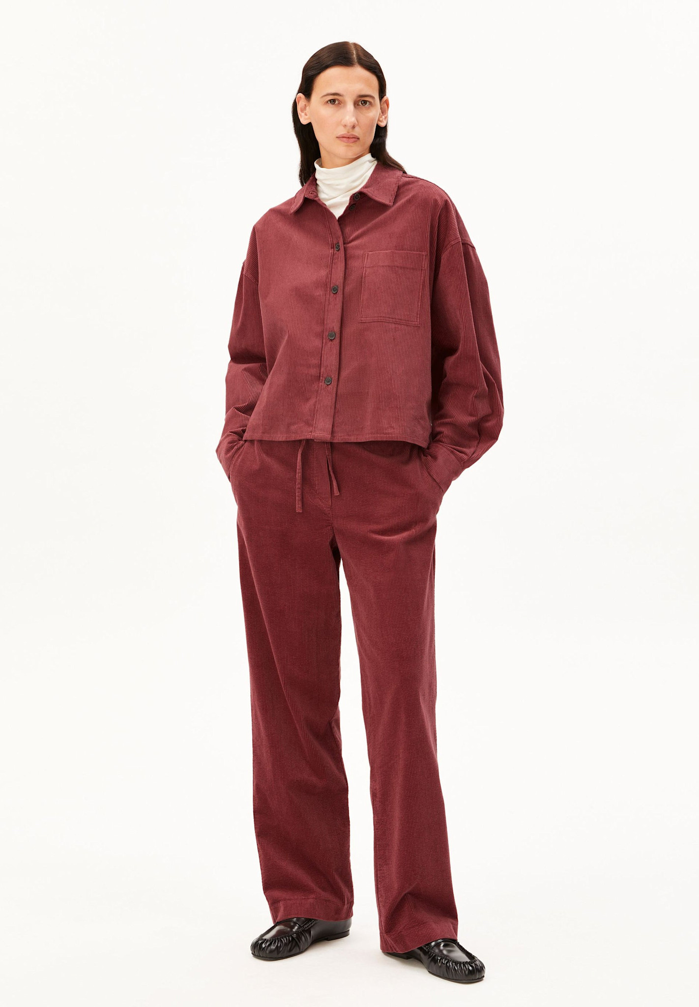 Armedangels Armedangels, Jaimilaa Corduroy, velvet ember, S