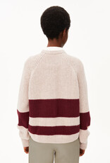 Armedangels Armedangels, Rib Striped Sweater, honey mel.-velvet red, XS
