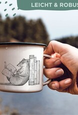 Ligarti, Enamel Mug, bookworm