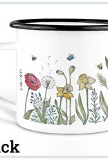 Ligarti, Enamel Mug, flower meadow