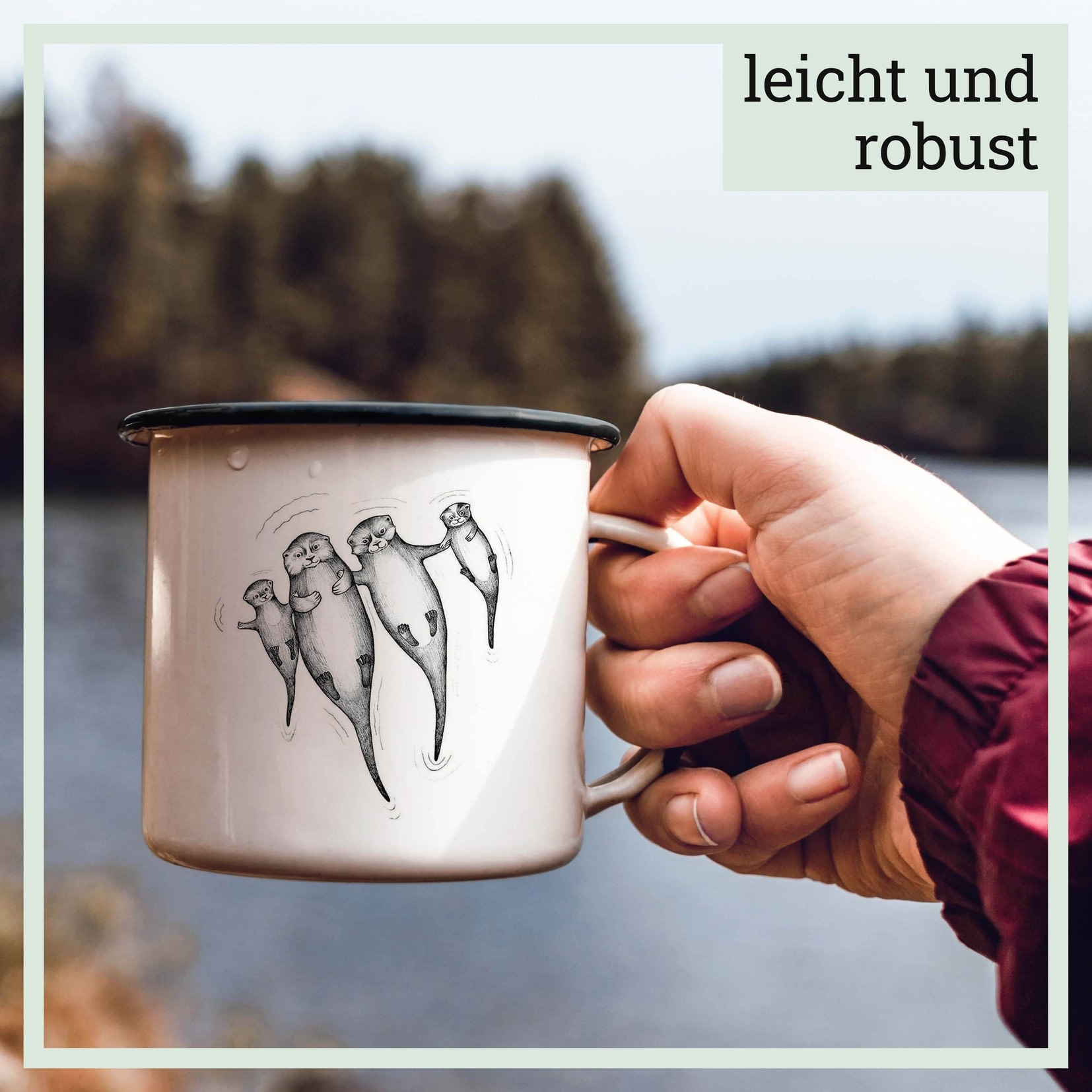 Ligarti, Enamel Mug, the otters