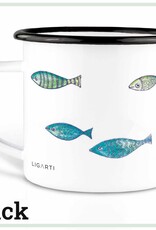 Ligarti, Enamel Mug, school of fish