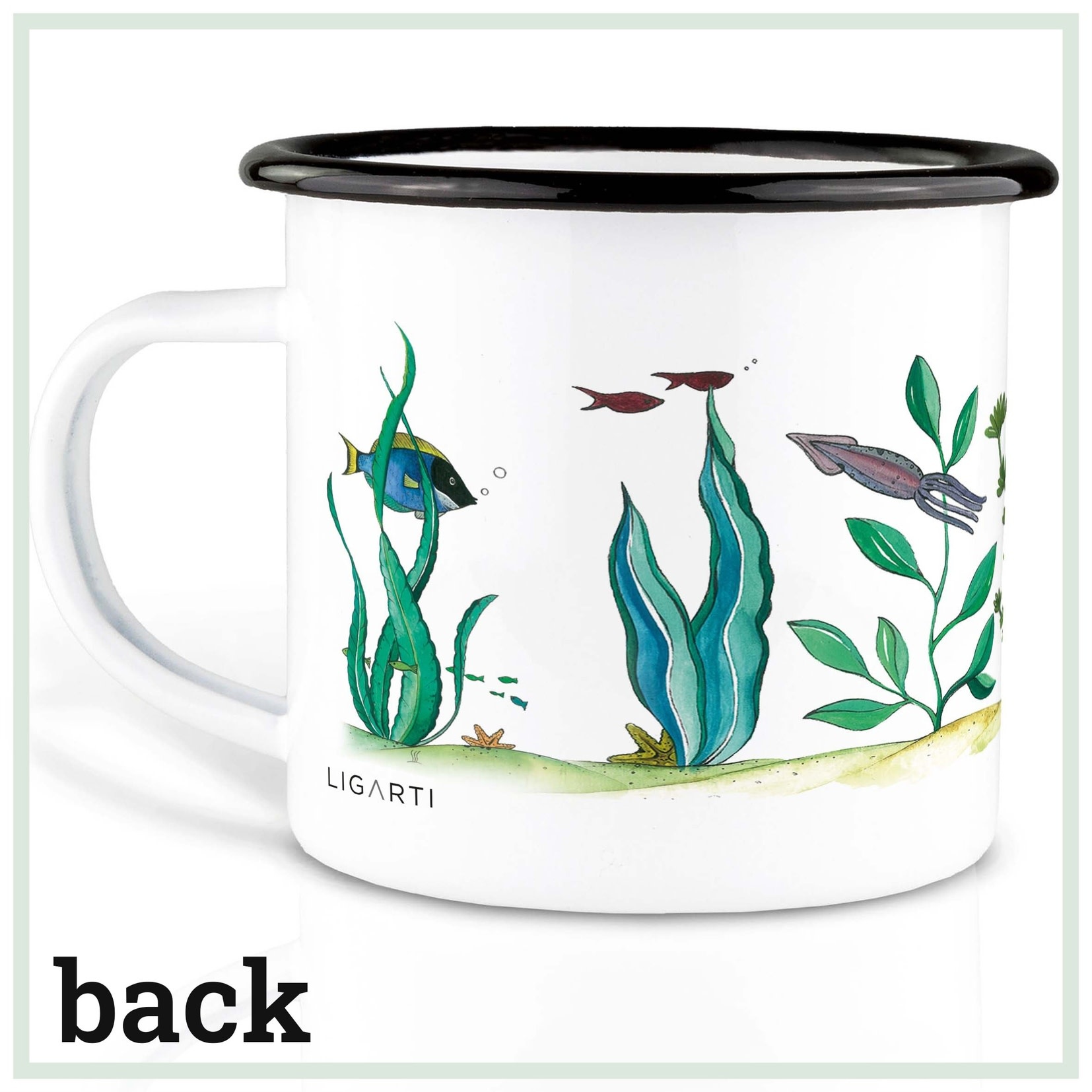 Ligarti, Enamel Mug, underwater world