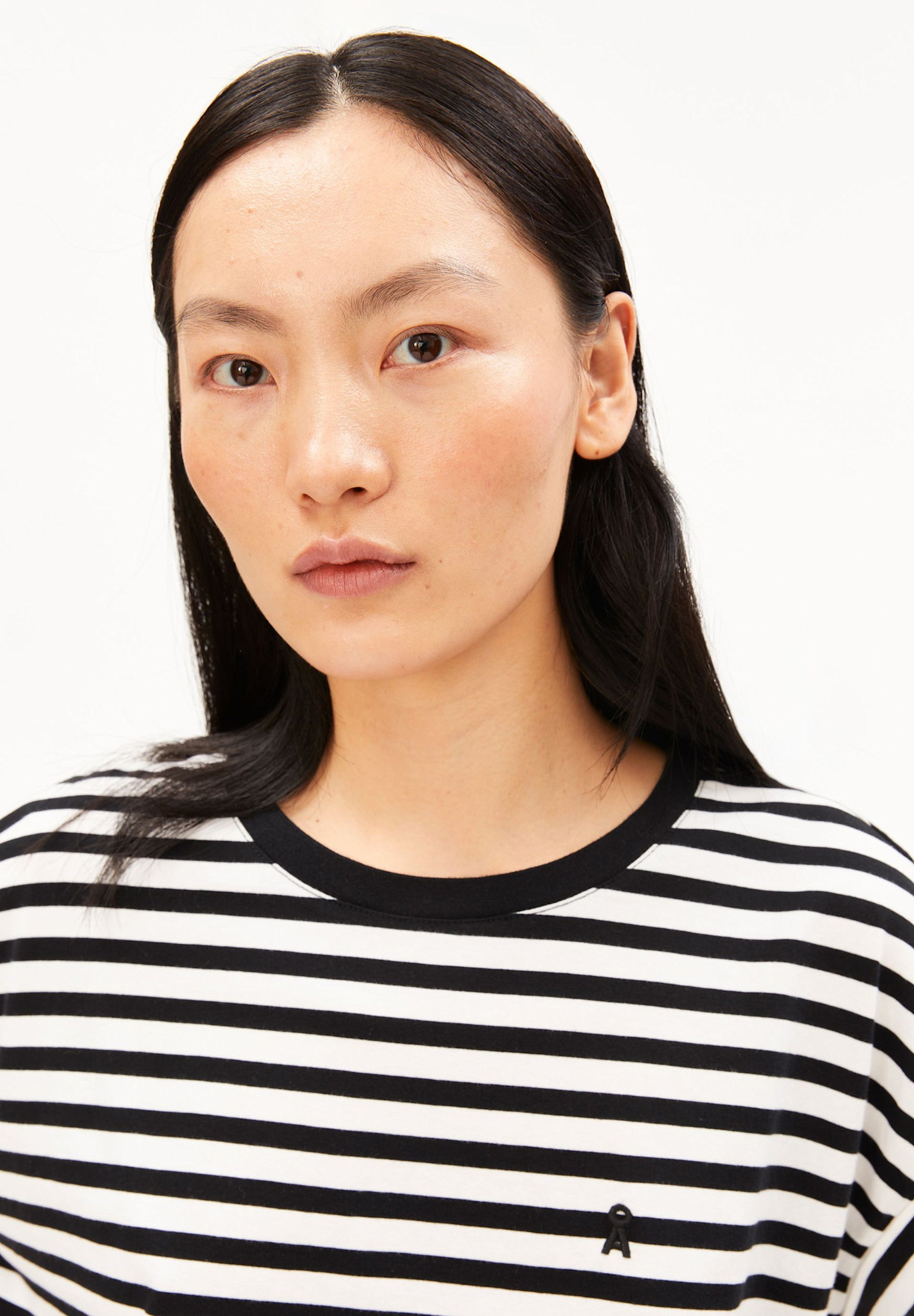 Armedangels Armedangels, Idaara Stripe, white-black, L