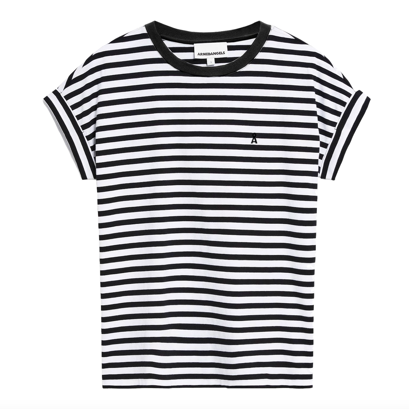 Armedangels Armedangels, Idaara Stripe, white-black, XS