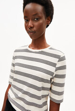Armedangels Armedangels, Jaanisara Fine Stripe, oatmilk-black, XS