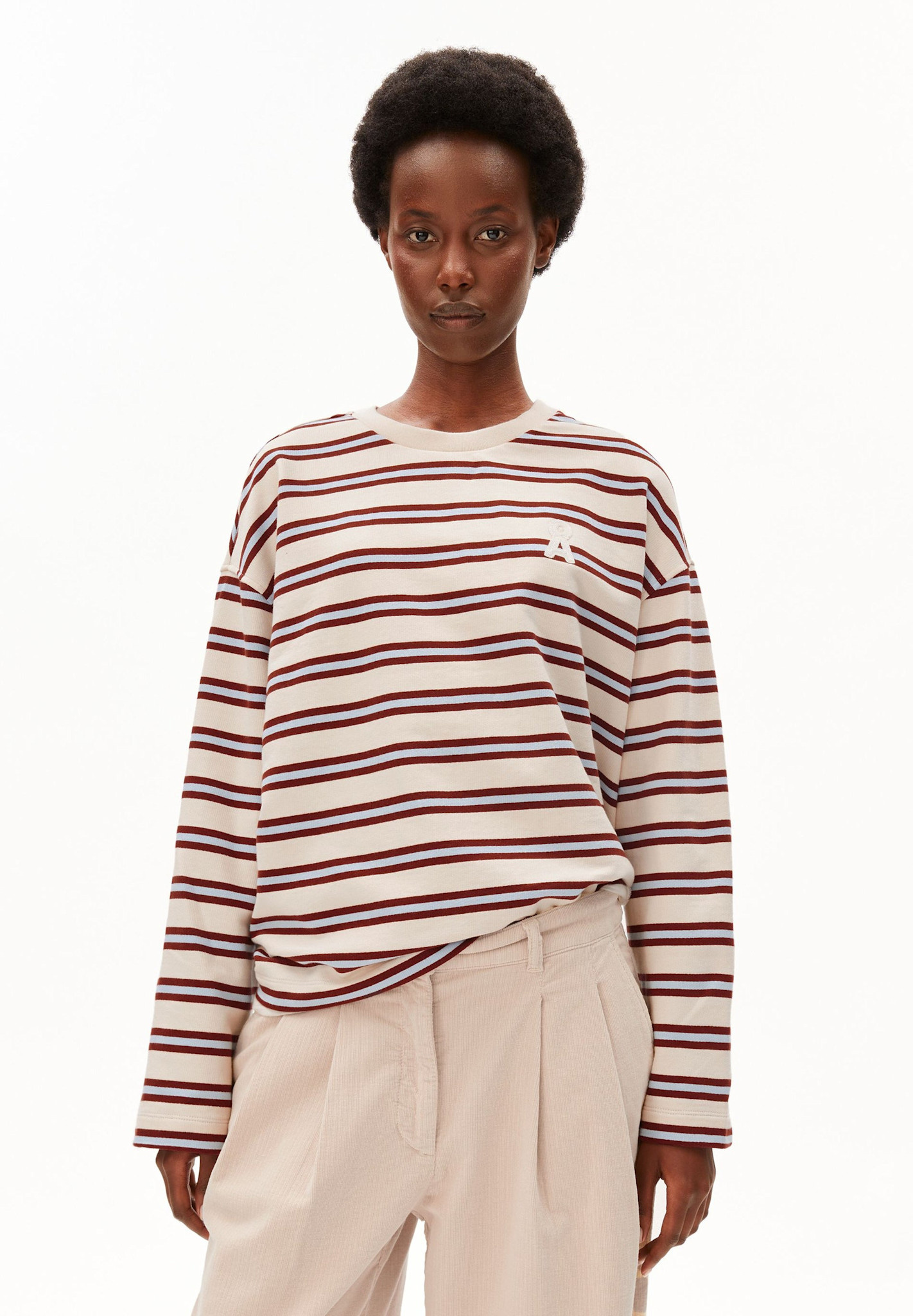 Armedangels Armedangels, Iconic Å Frankaa Bold, undyed-velvet red-soft blue, S