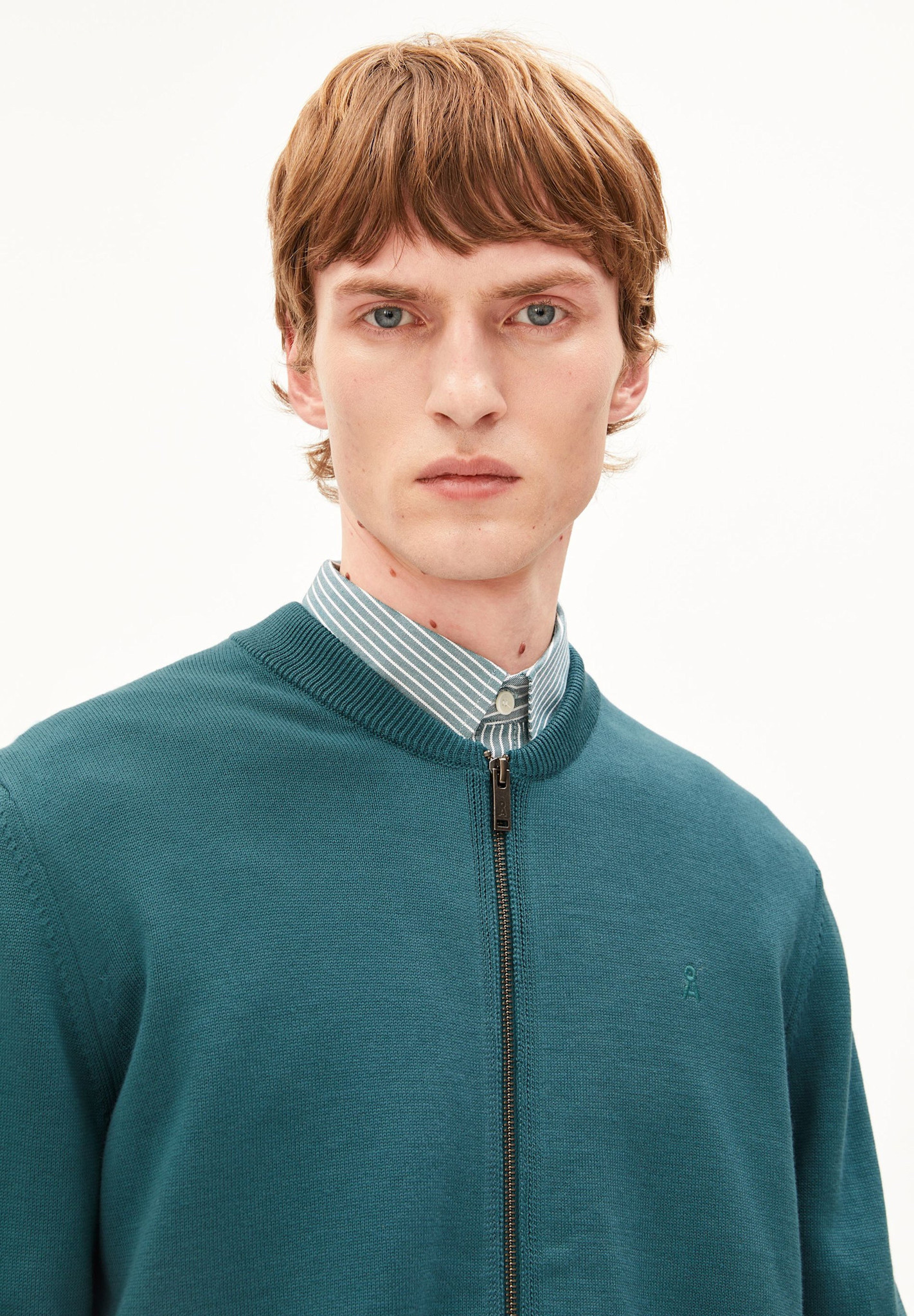 Armedangels Armedangels, Agaamon Knit Jacket, petrol velvet, L