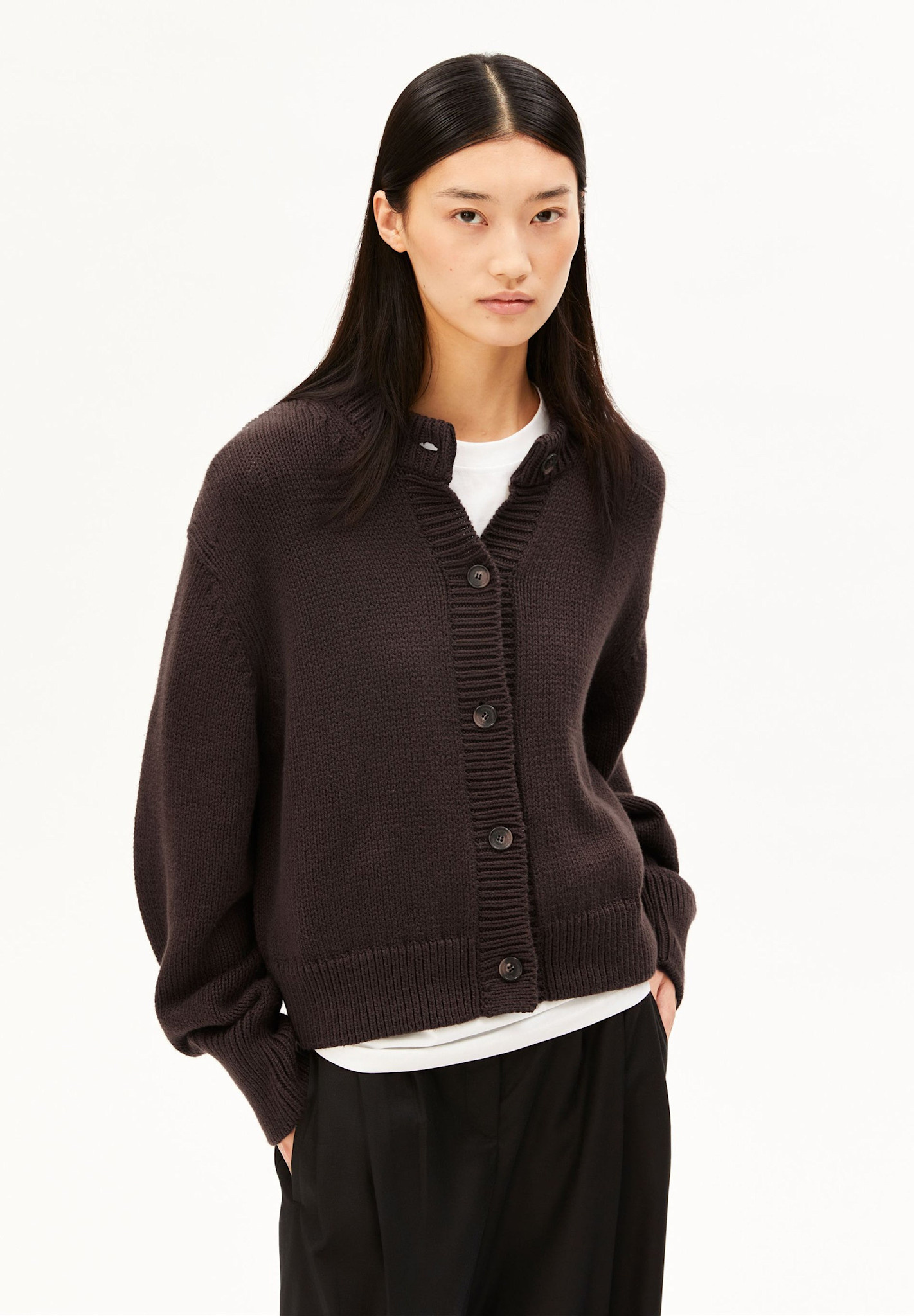 Armedangels Armedangels, Winter Cotton Cardigan, claystone, M