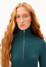 Armedangels Armedangels, Cotton Knit Troyer, petrol velvet, L