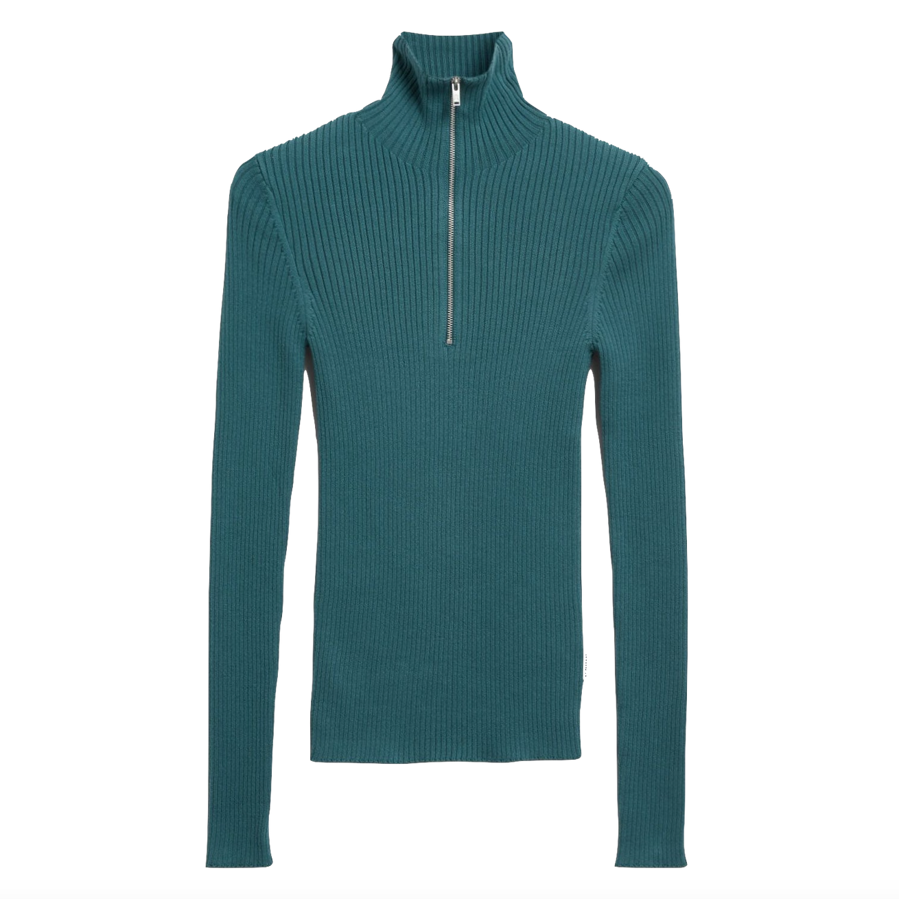 Armedangels Armedangels, Cotton Knit Troyer, petrol velvet, M