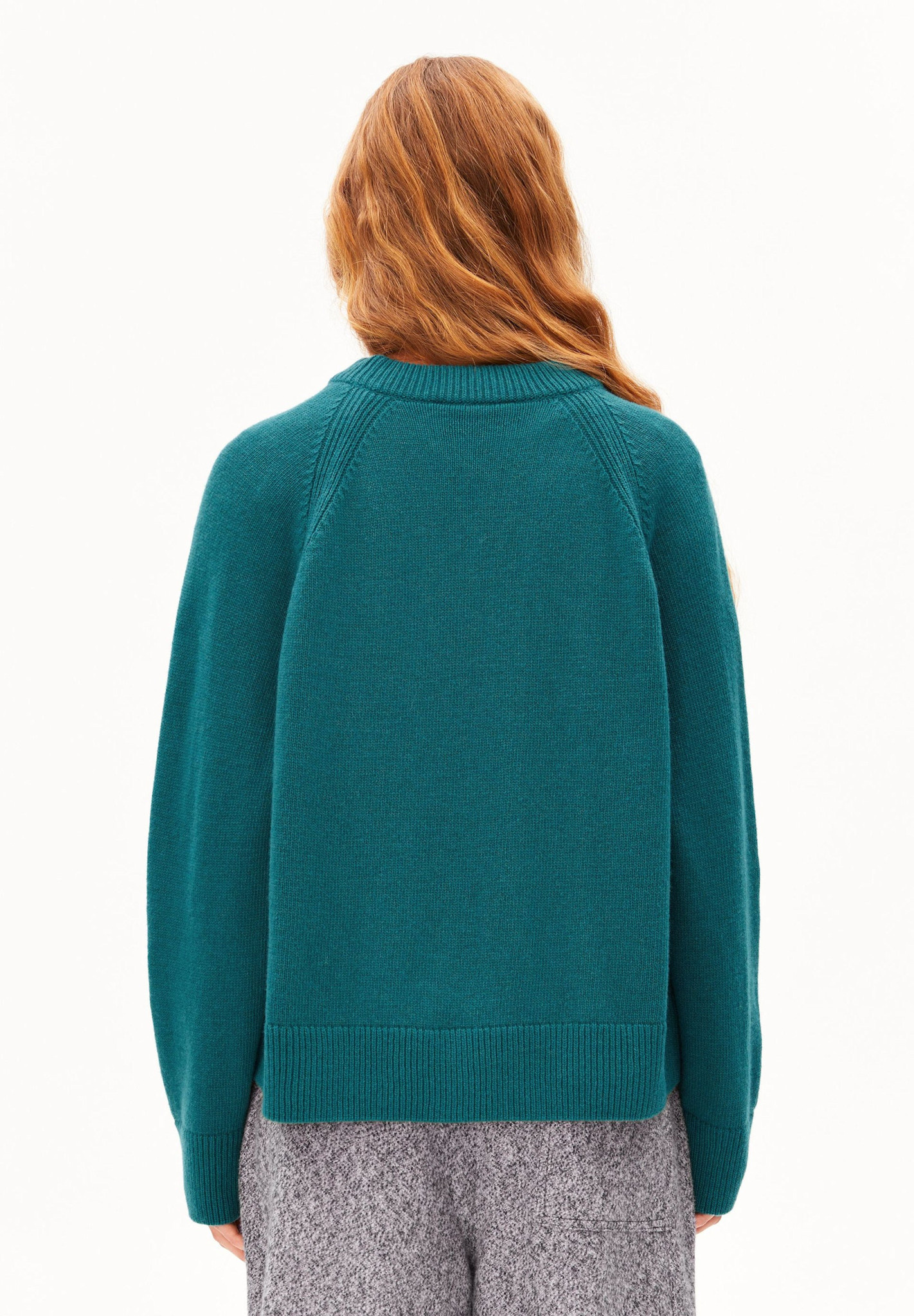 Armedangels Armedangels, Wool Knit Sweater, petrol velvet, M