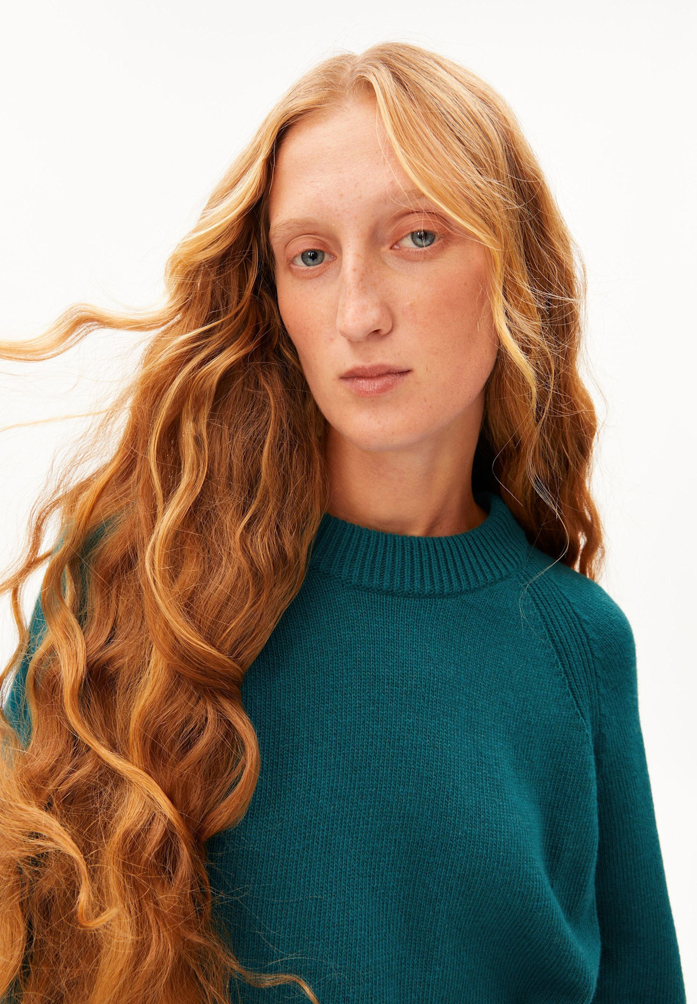 Armedangels Armedangels, Wool Knit Sweater, petrol velvet, M