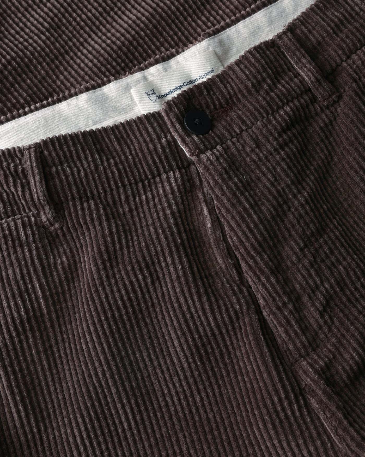 KnowledgeCotton Apparel KnowledgeCotton, Chuck Regular Cord Pants, chocolate, 33/32