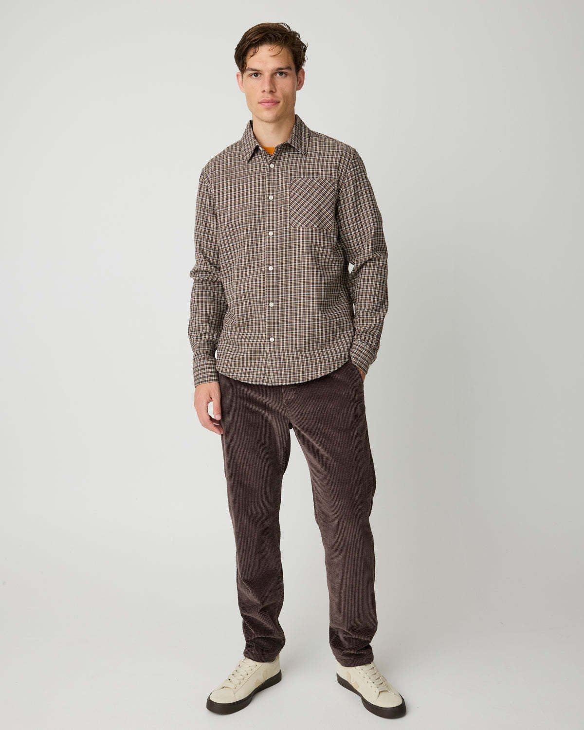 KnowledgeCotton Apparel KnowledgeCotton, Chuck Regular Cord Pants, chocolate, 30/32