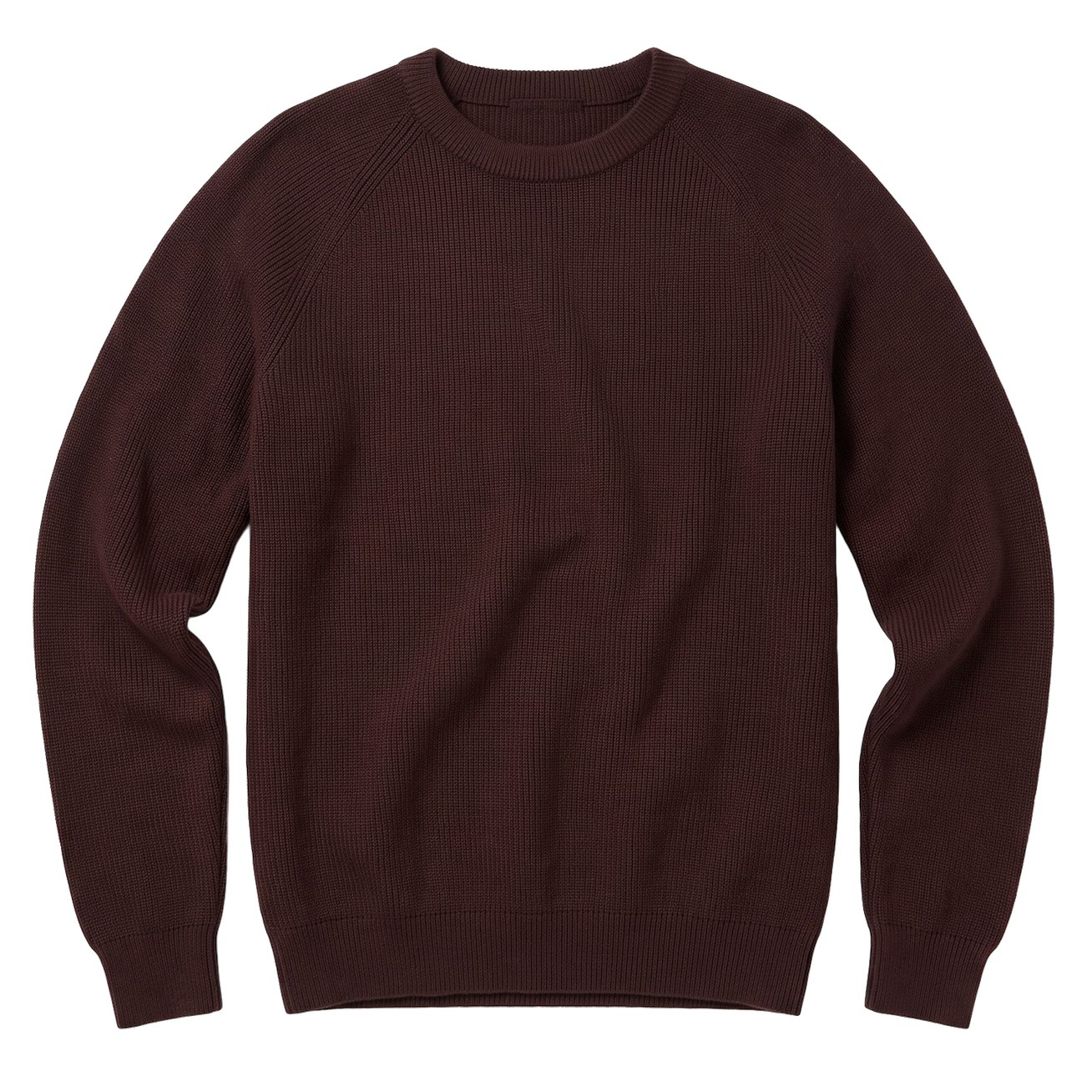 KnowledgeCotton Apparel KnowledgeCotton, O-Neck Merino Wool, chocolate, S