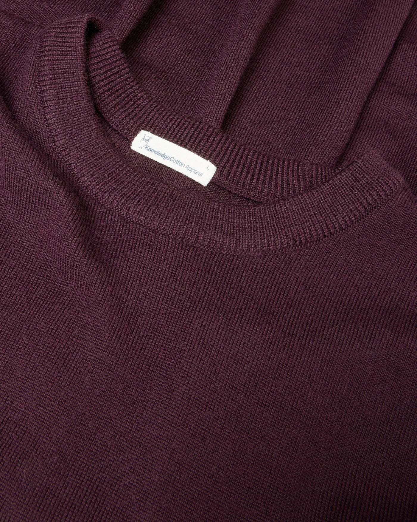 KnowledgeCotton Apparel KnowledgeCotton, Merino Crew Neck, fig, L