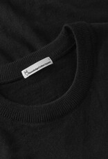 KnowledgeCotton Apparel KnowledgeCotton, Merino Crew Neck, black jet, M