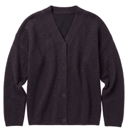KnowledgeCotton Apparel KnowledgeCotton, Soufflé Yarn Cardigan, black jet, L