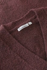 KnowledgeCotton Apparel KnowledgeCotton, Soufflé Yarn Cardigan, burgundy, L