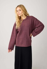 KnowledgeCotton Apparel KnowledgeCotton, Soufflé Yarn Sweater, burgundy, L