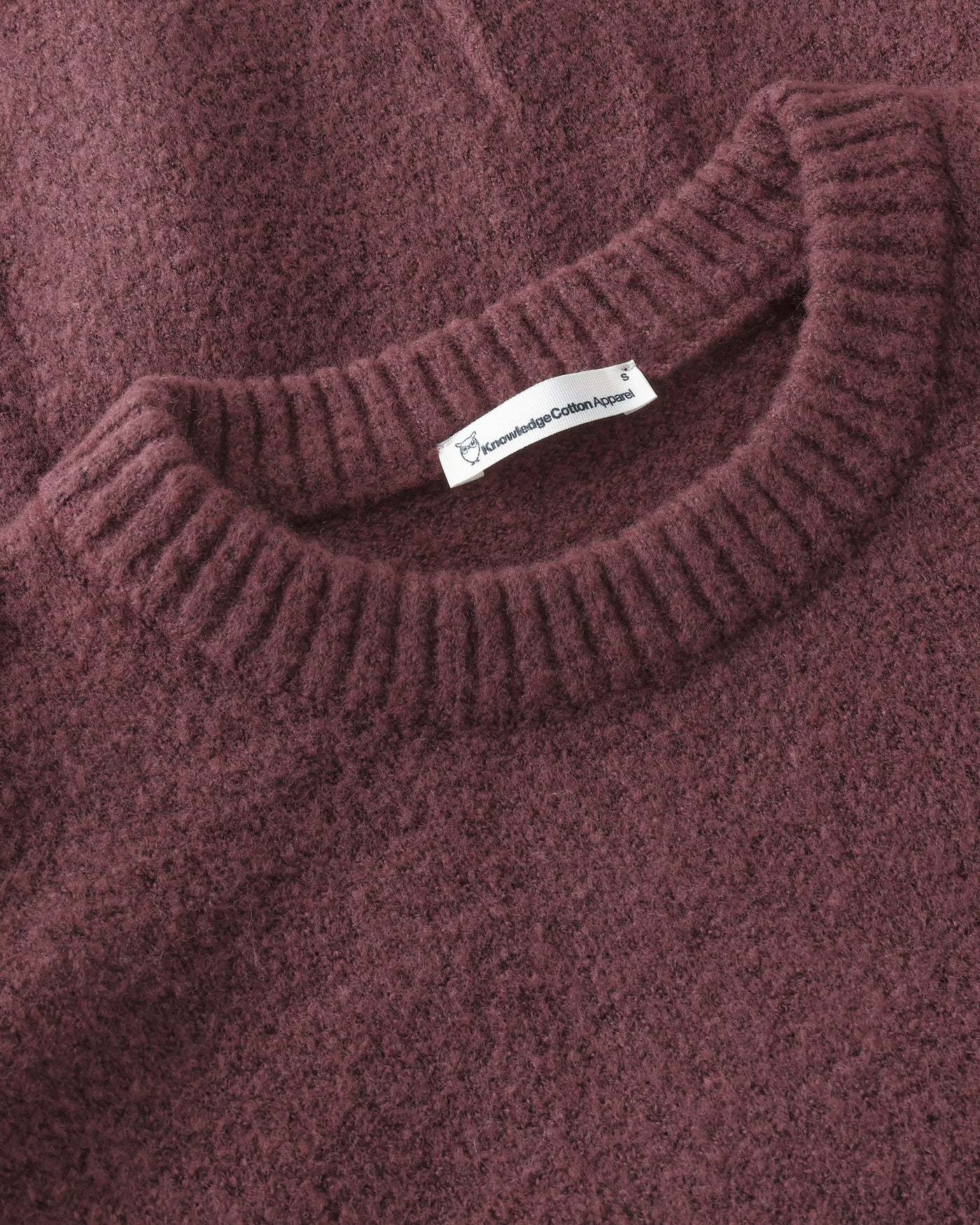 KnowledgeCotton Apparel KnowledgeCotton, Soufflé Yarn Sweater, burgundy, M