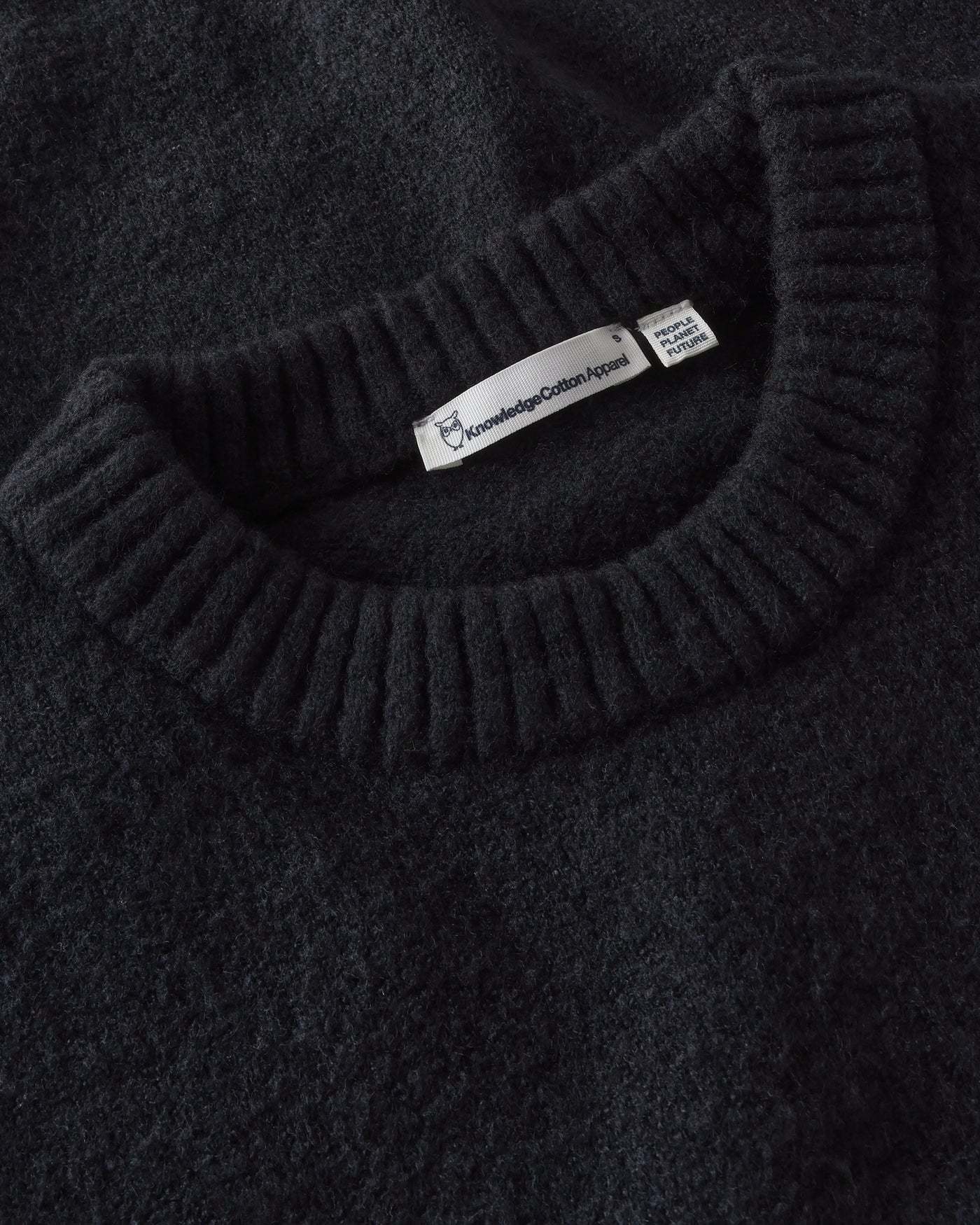 KnowledgeCotton Apparel KnowledgeCotton, Soufflé Yarn Sweater, black jet, XS