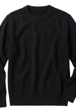 KnowledgeCotton Apparel KnowledgeCotton, Merino Crew Neck, black jet, XS