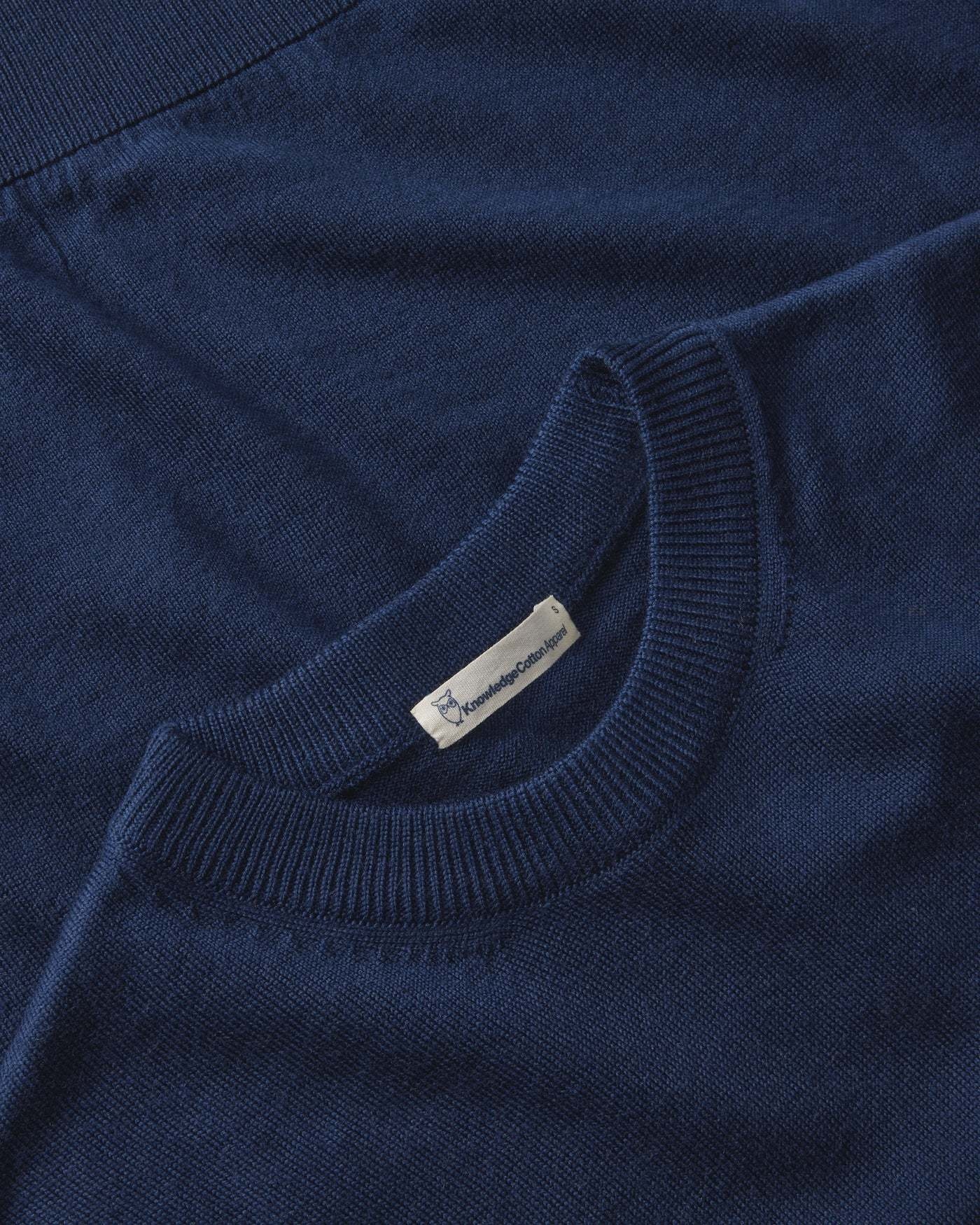 KnowledgeCotton Apparel KnowledgeCotton, Merino Crew Neck, total eclipse, M