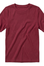 KnowledgeCotton Apparel KnowledgeCotton, Rib T-Shirt, burgundy, XS