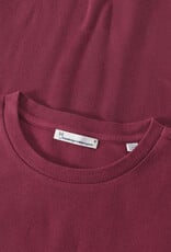 KnowledgeCotton Apparel KnowledgeCotton, Rib T-Shirt, burgundy, XS