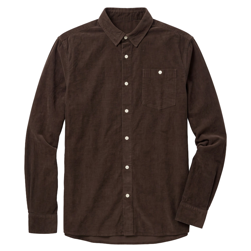 KnowledgeCotton Apparel KnowledgeCotton, Dune Corduroy, chocolate, L