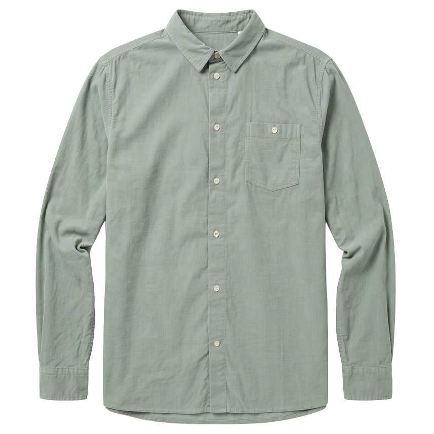 KnowledgeCotton Apparel KnowledgeCotton, Dune Corduroy, lily pad, XL